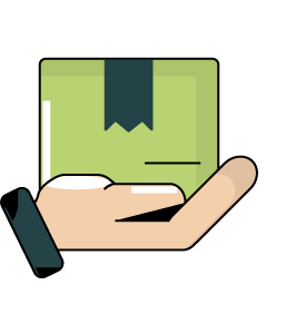 Free hand delivery icon